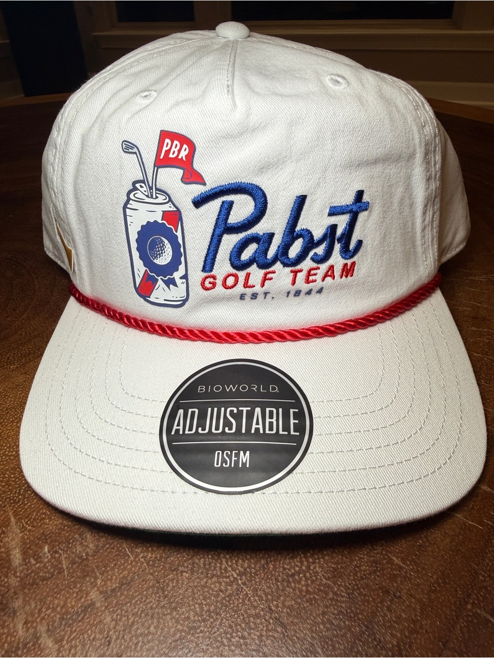 Pabst Blue Ribbon PBR Golf Team Snapback Hat